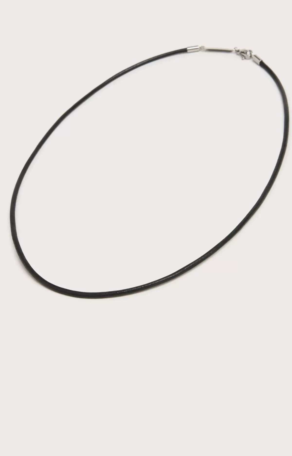 Bikkembergs Necklace In Waxed Leather With Tag 2 Outlet