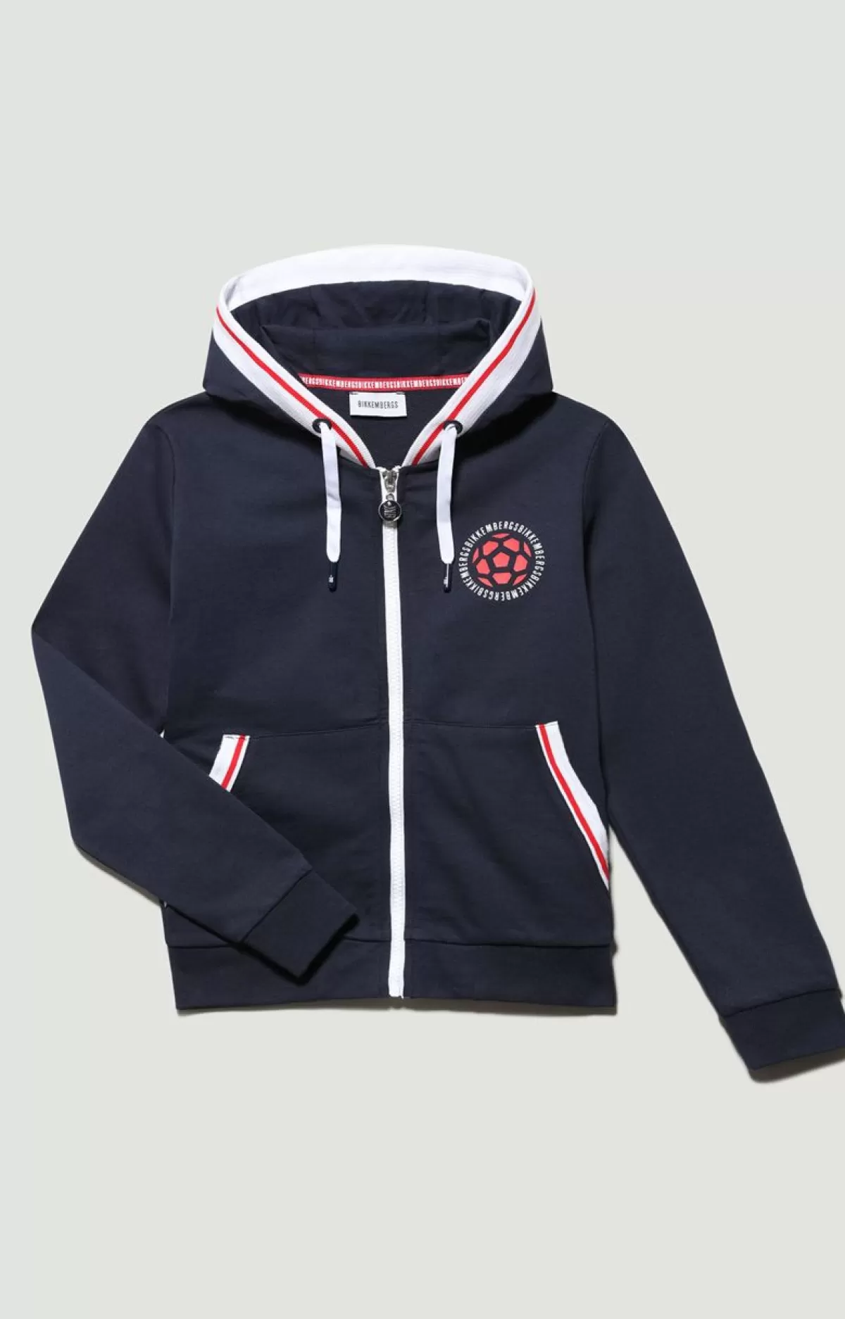 Bikkembergs Boy'S Hoodie Sweatshirt With Zip Navy Clearance