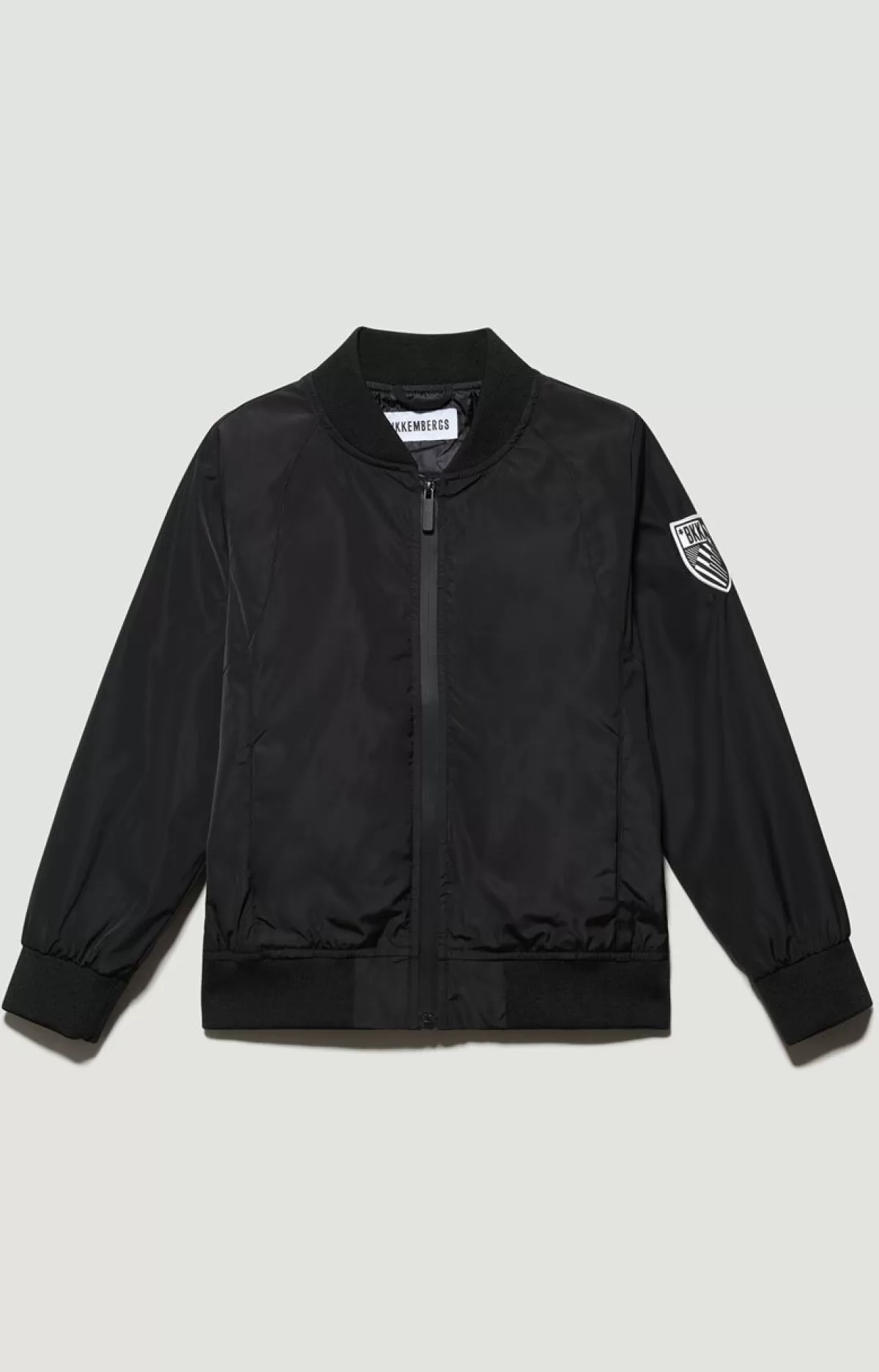 Bikkembergs Boys' Nylon Bomber Jacket Black Flash Sale