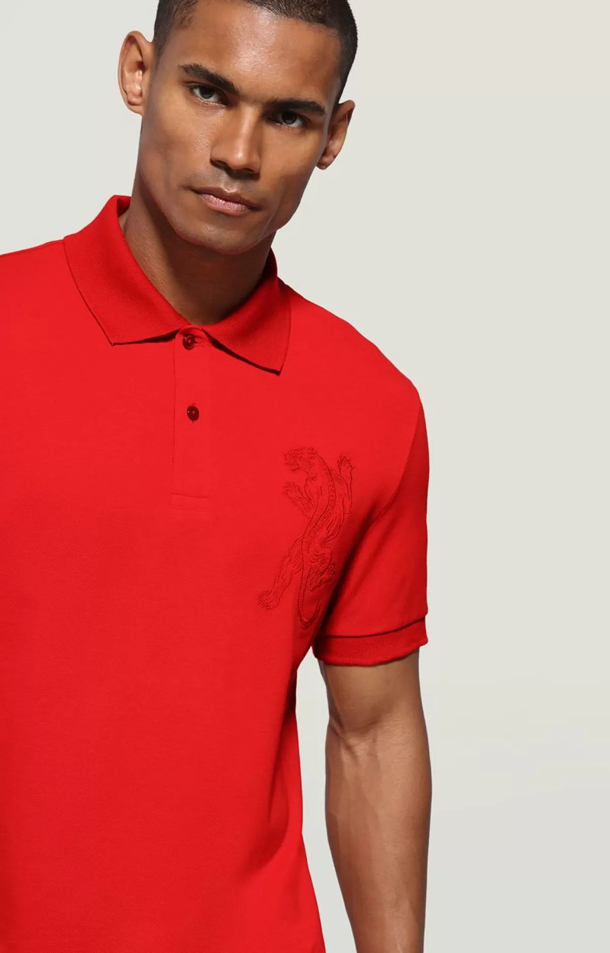Bikkembergs Men'S Embroidered Polo Shirt White Best Sale