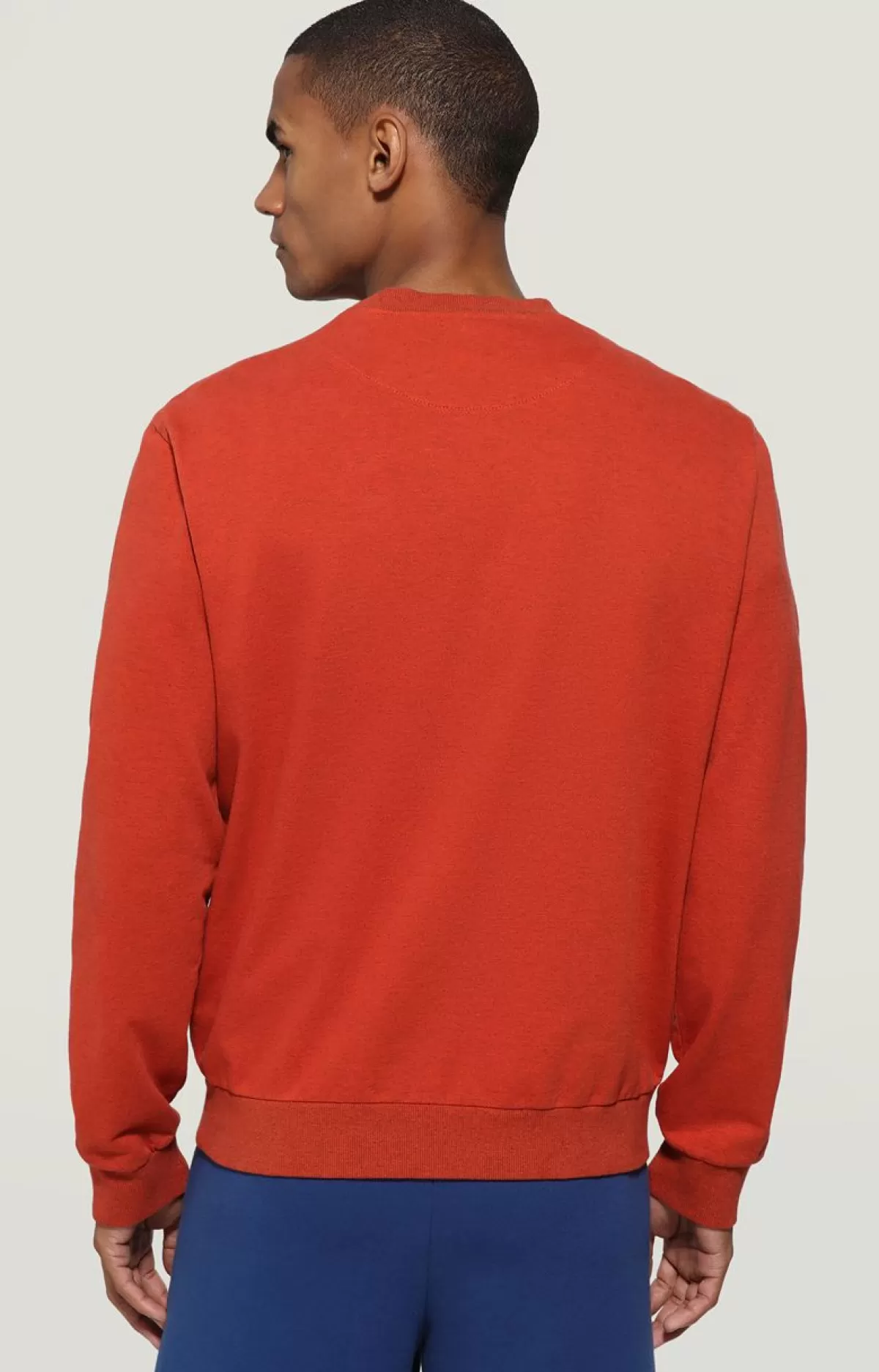 Bikkembergs Men'S Embroidered Sweatshirt Orange Flash Sale
