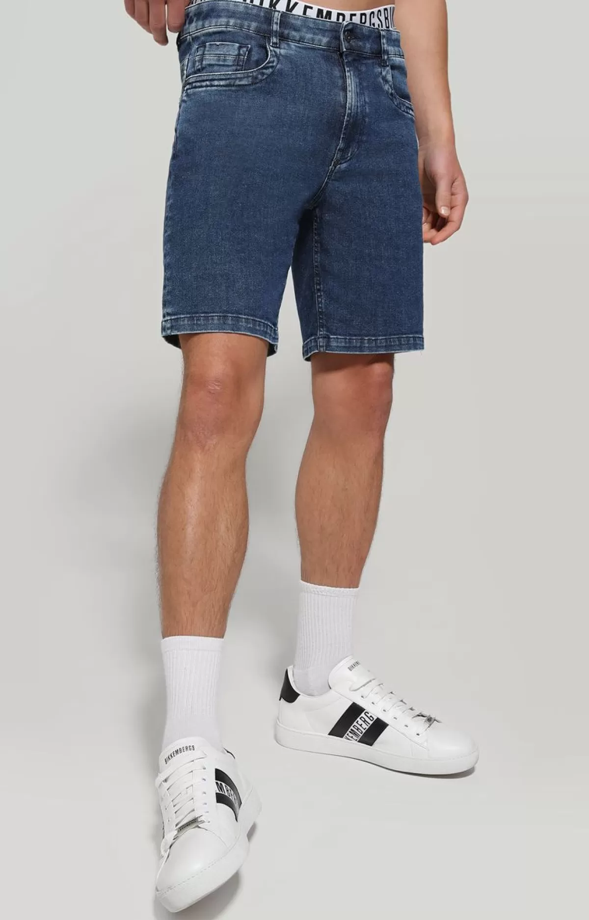 Bikkembergs Men'S Jean Shorts Blue Denim Shop