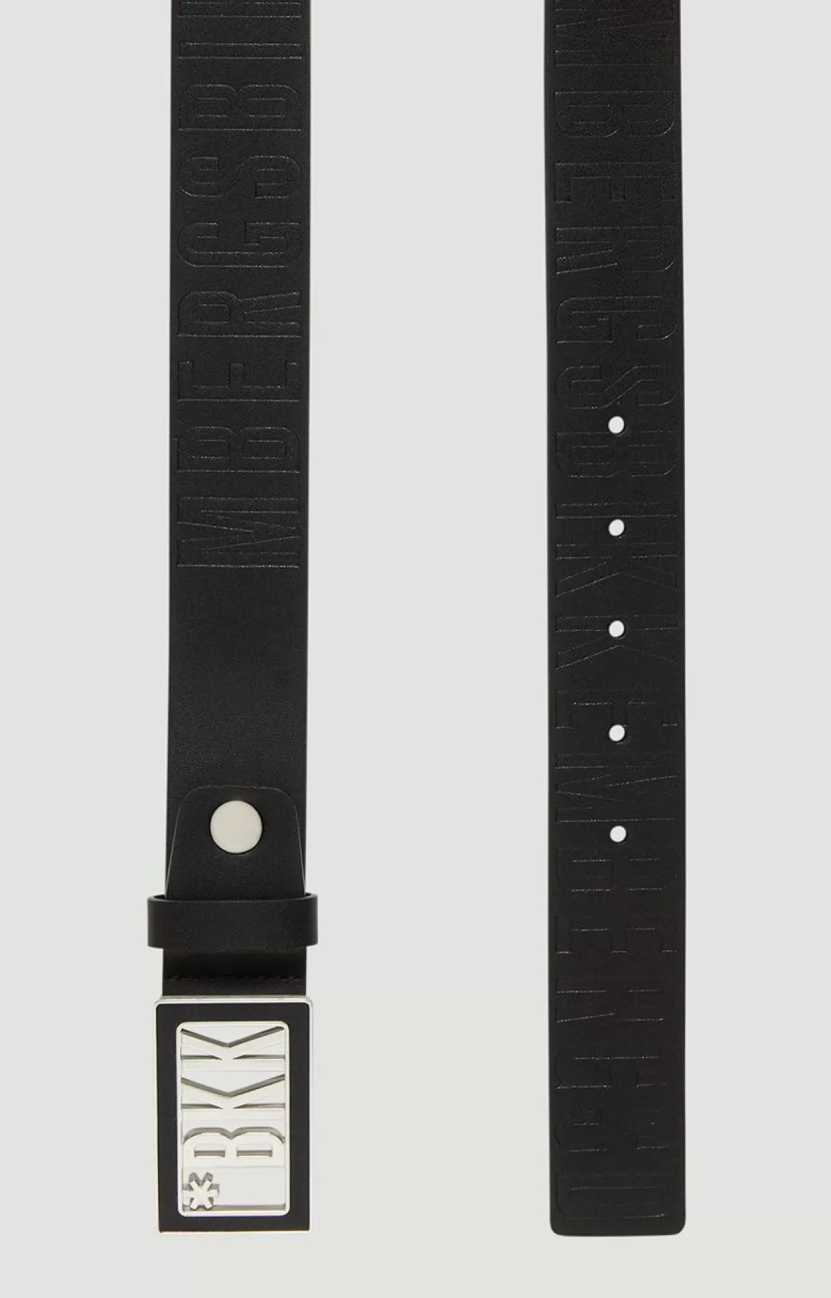 Bikkembergs Men'S Leather Belt With Plaque Black Online