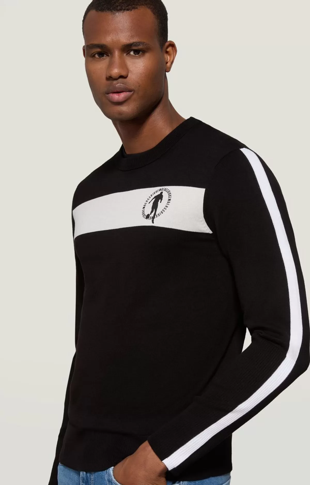 Bikkembergs Men'S Print Sweater Black Online