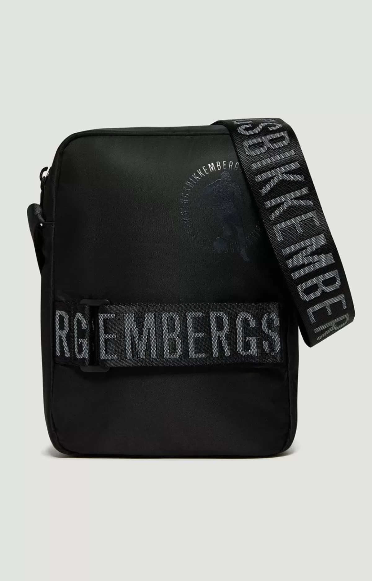 Bikkembergs Men'S Reporter Bag - Hoven Small Black Clearance
